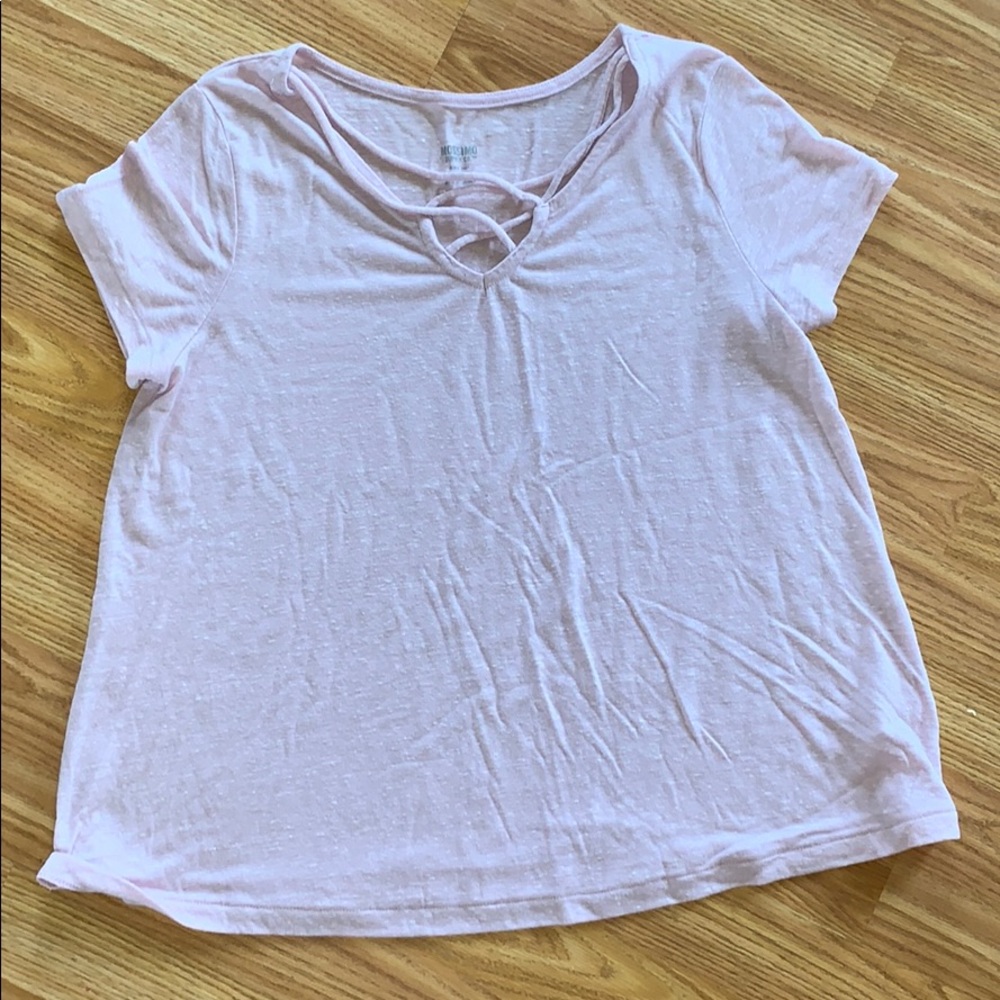Lace up t shirt